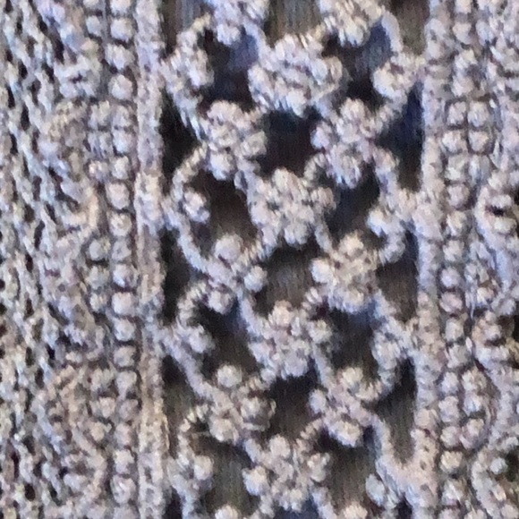 Loft | mauve colored t-shirt with embroidered floral detail short sleeve - Picture 3 of 11